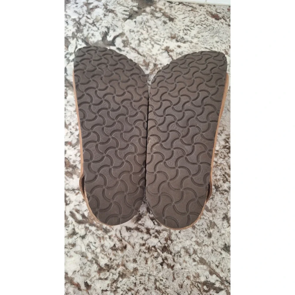 Birkenstock Milano Tobacco Brown Oiled Leather Sandals Mens EU 42 Regular